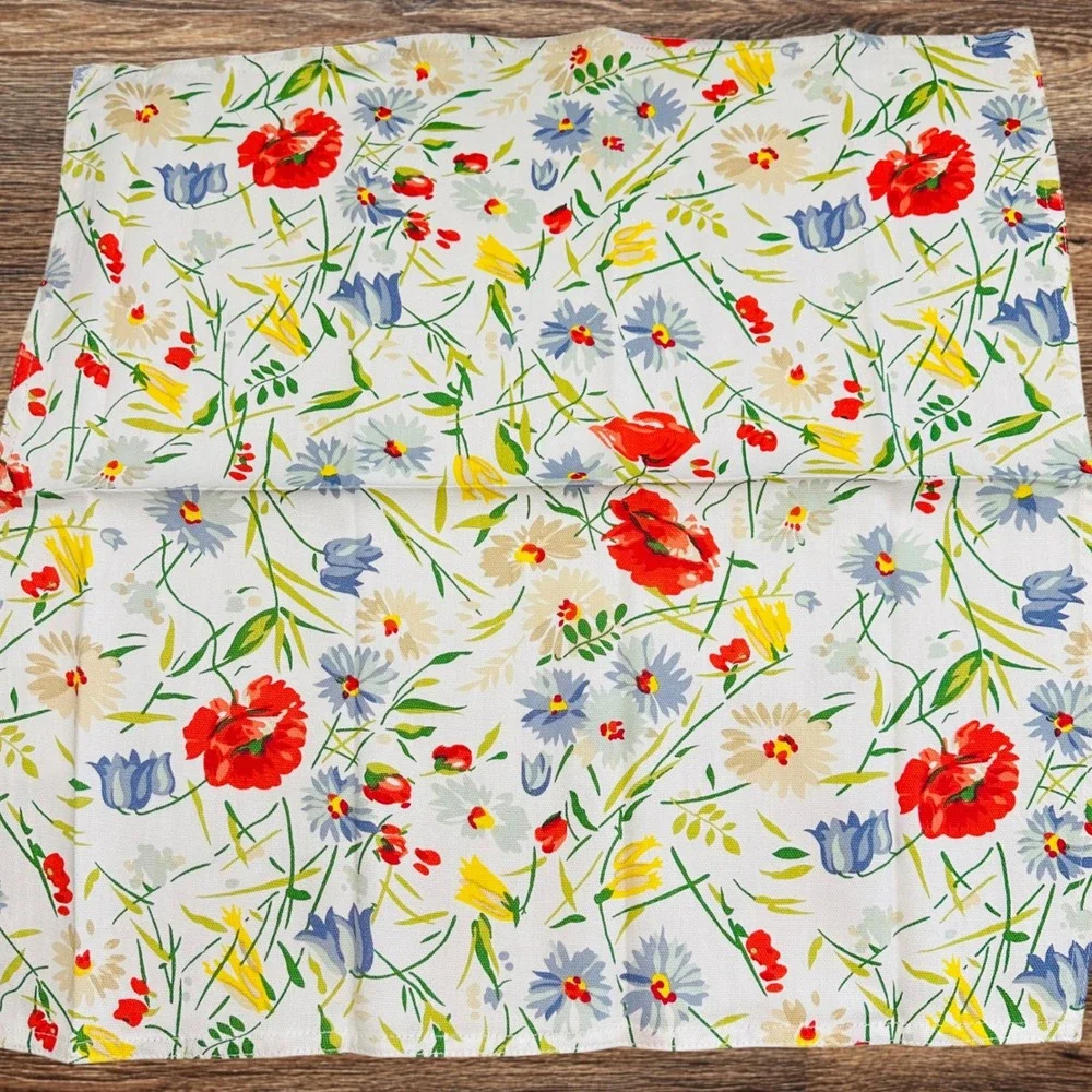 Ralph Lauren Georgica Gardens Multicolored Floral Print 8 Piece Napkins 20